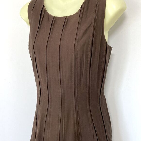 Calvin Klein Dress Copper Cocktail Knee Length Excellent Sz 4 - Picture 6 of 8